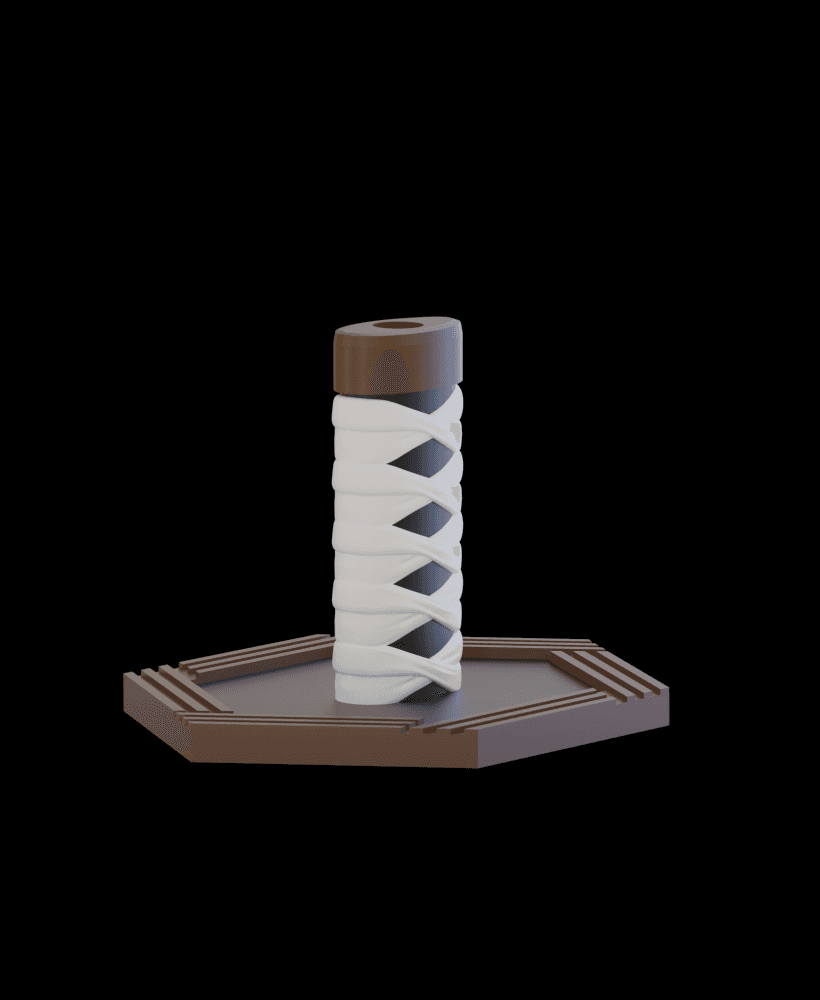 Tomioka Sword Soda Cup Topper 3d model