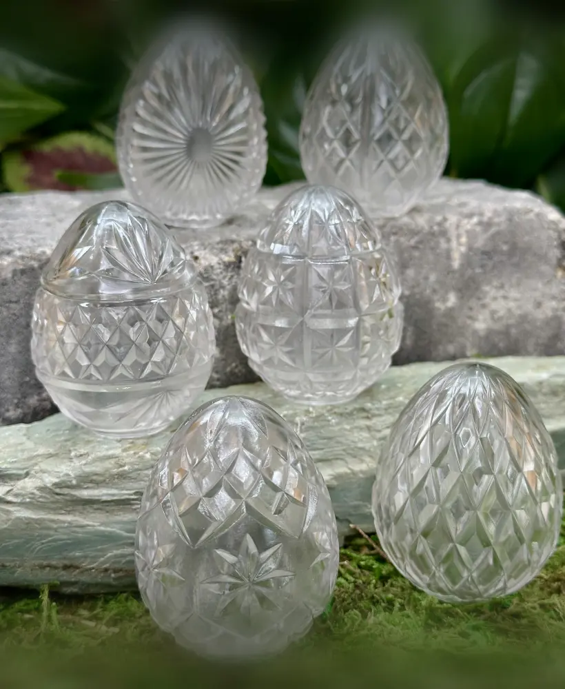 Cut Crystal Eggs - Set 1 3d model