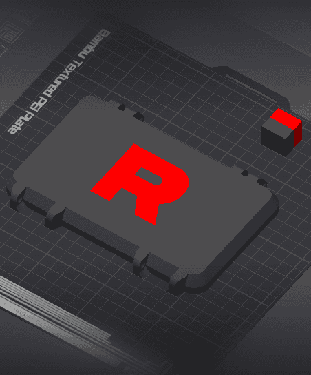 Deck Case Lid - Team Rocket Version 3d model