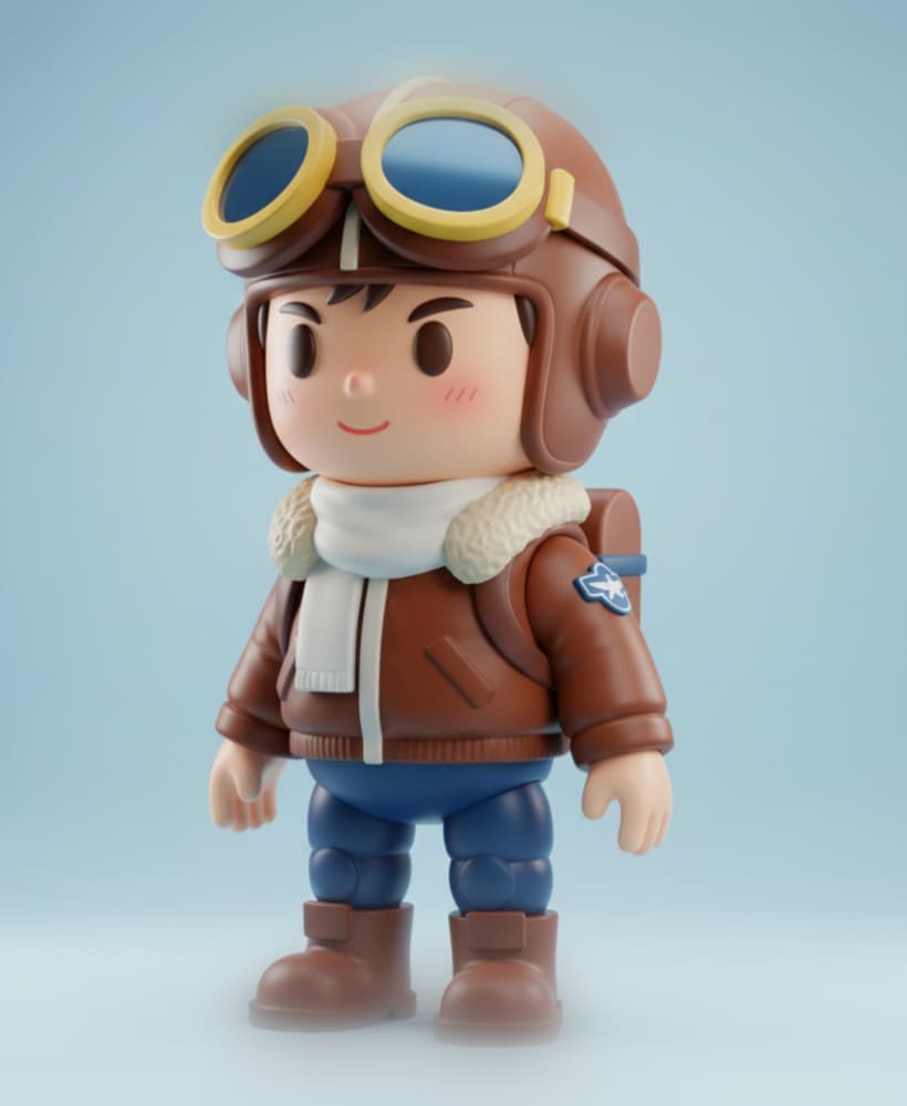 Babz_ToyBox_Pilot 3d model