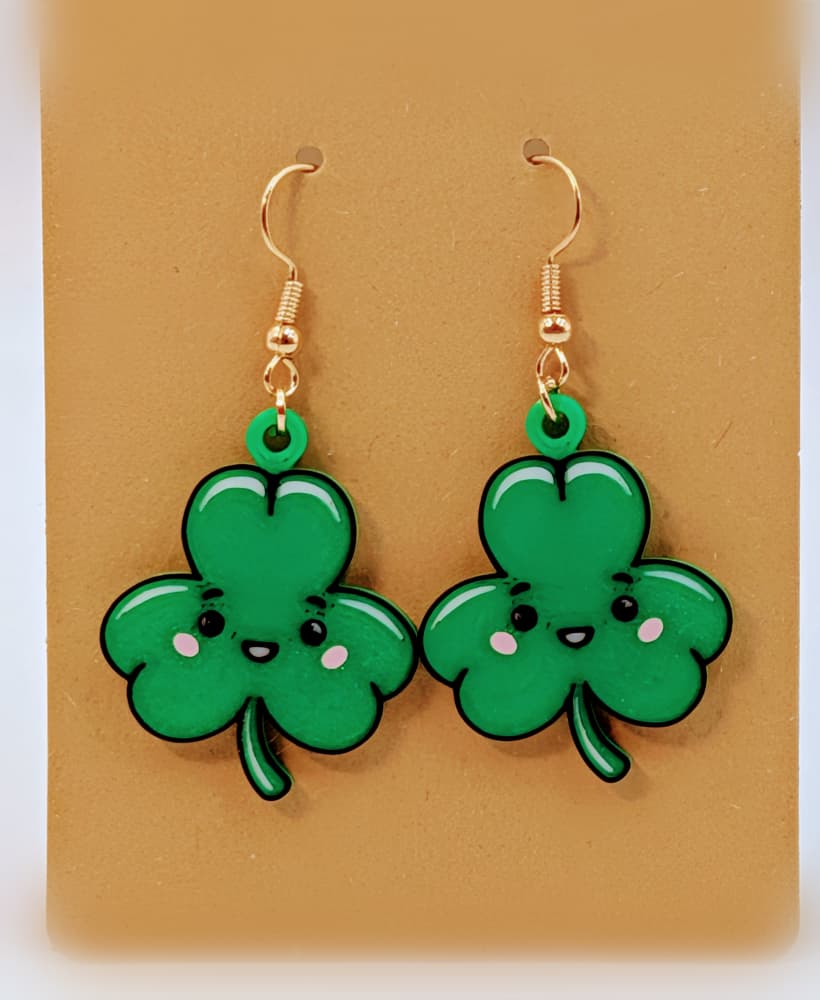 Joyful Sham Earrings – Wear a Little Happiness! 3d model