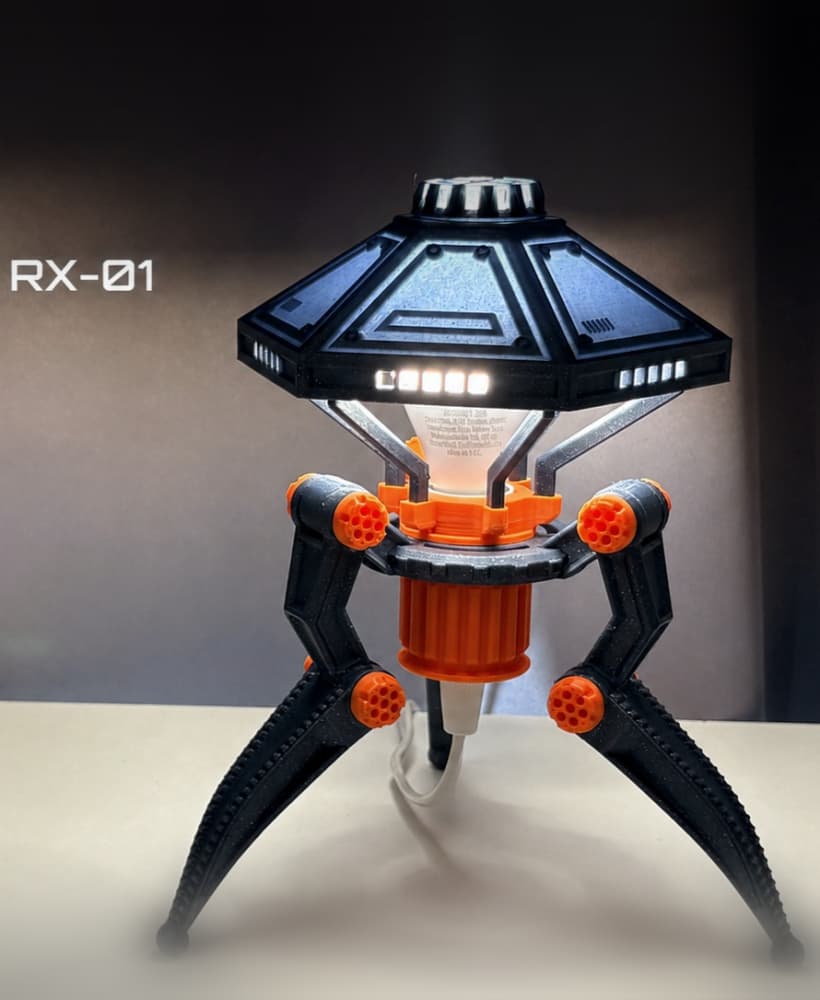 Sci-Fi Tripod Desk Lamp – RX-01 3d model