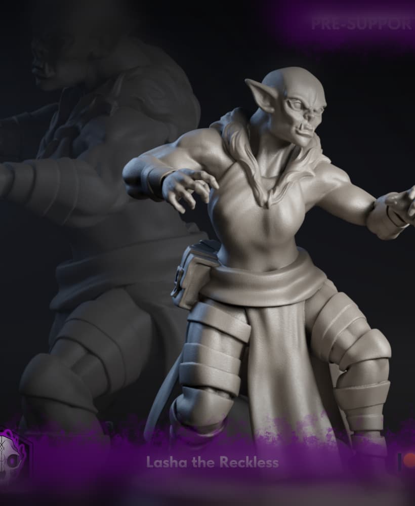 Caelitum Adventurers - Lasha the Reckless (Unsupported) 3d model