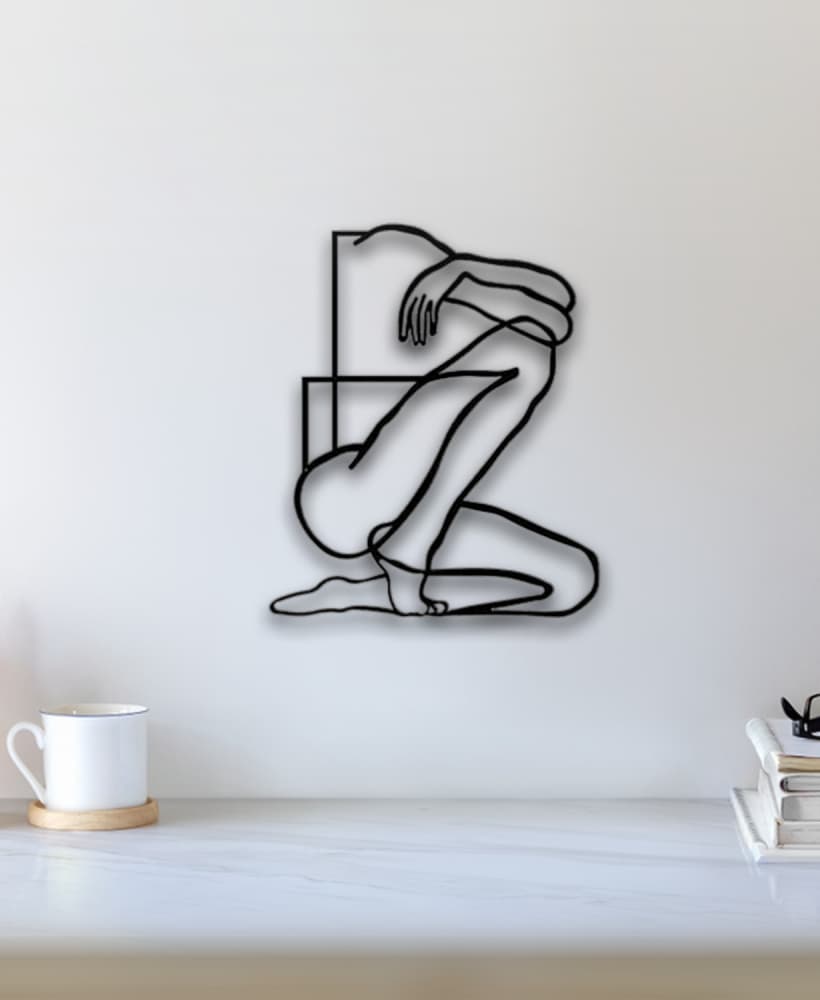 Abstract Body Wall Art 3d model