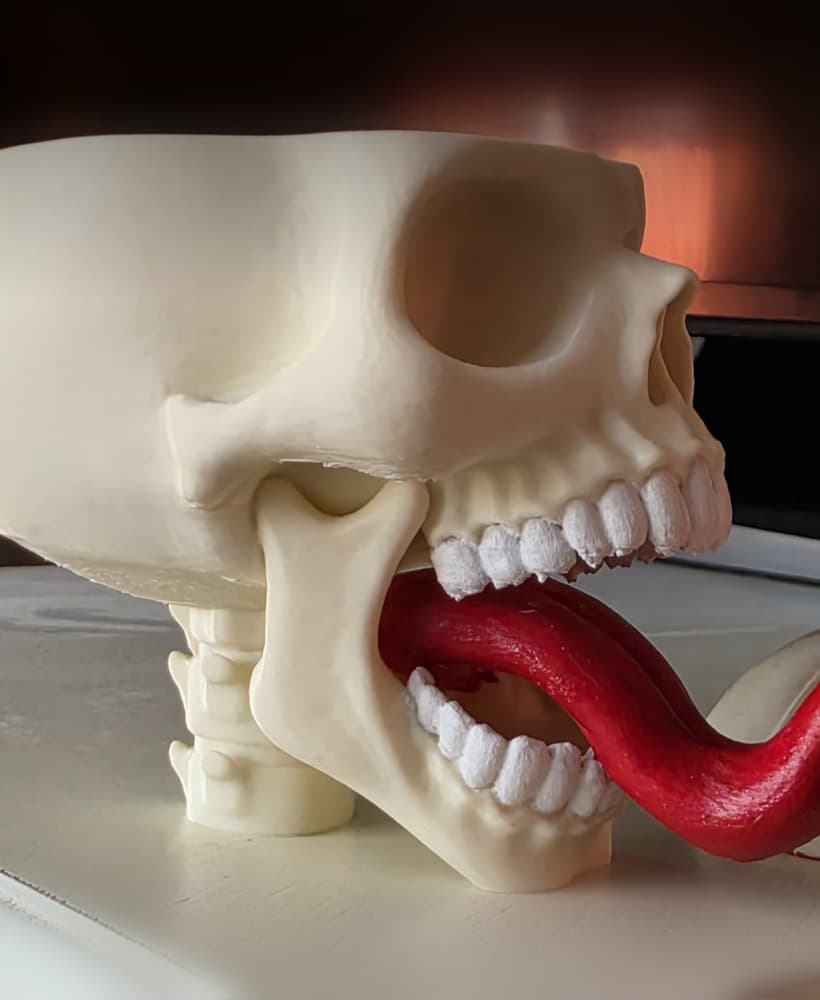 Drakonus Skull Bowl by Pretzel Prints Stash Box 3d model