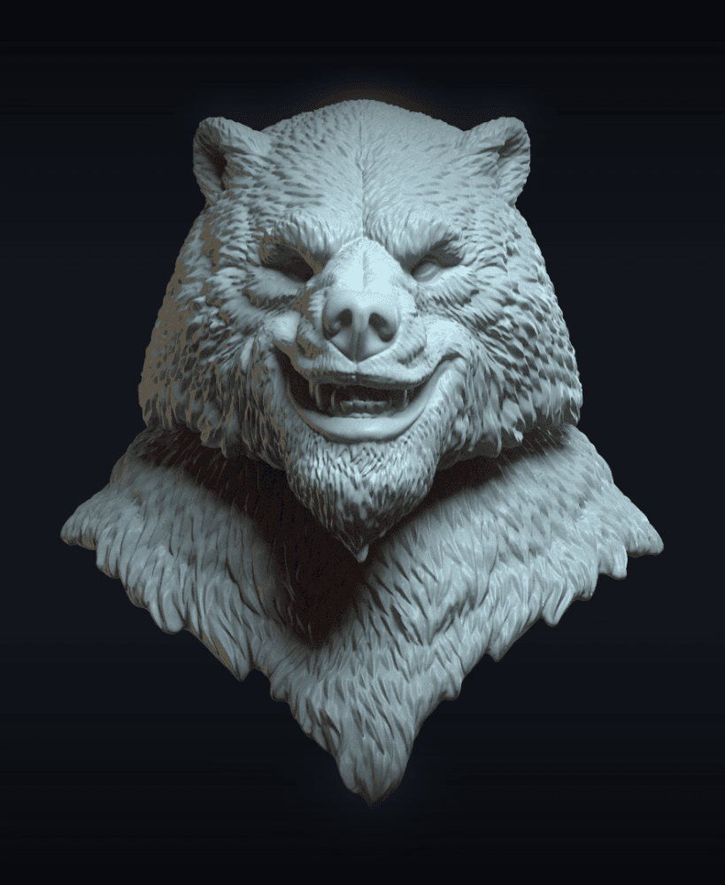 Urthak v4 (actiong figure head) 3d model