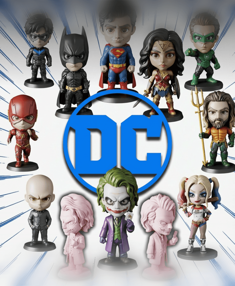 DC Comics STL Files - Superman Batman Wonder Woman - Superhero 3D Print Models 3d model