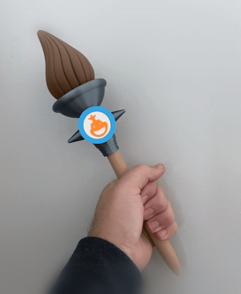 Bowser Jr.'s Paintbrush 3d model