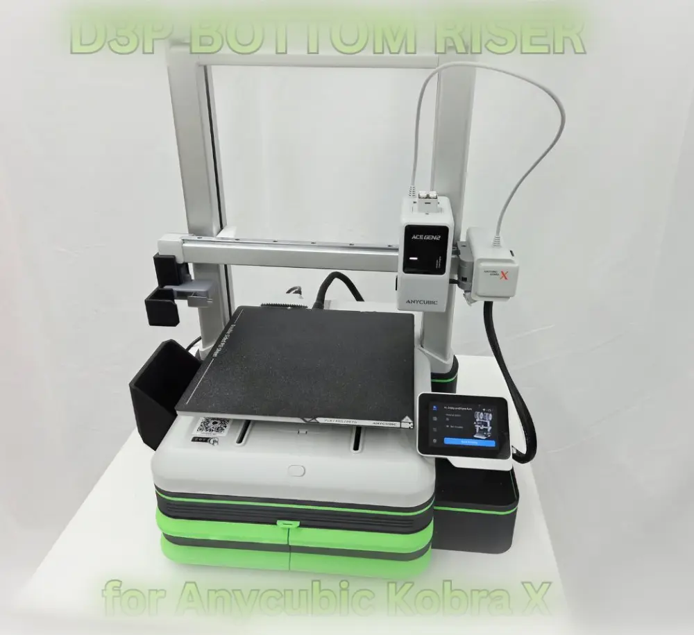 D3P Bottom riser for Anycubic Kobra X 3d model