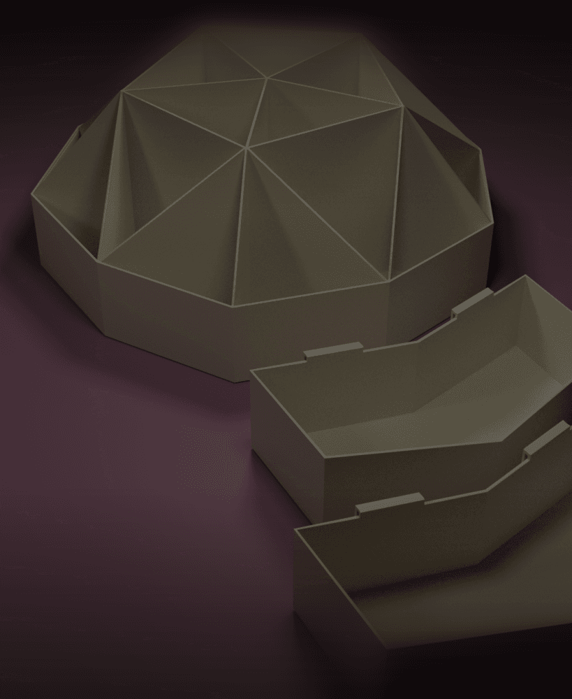 Nebula Desk Container 3d model