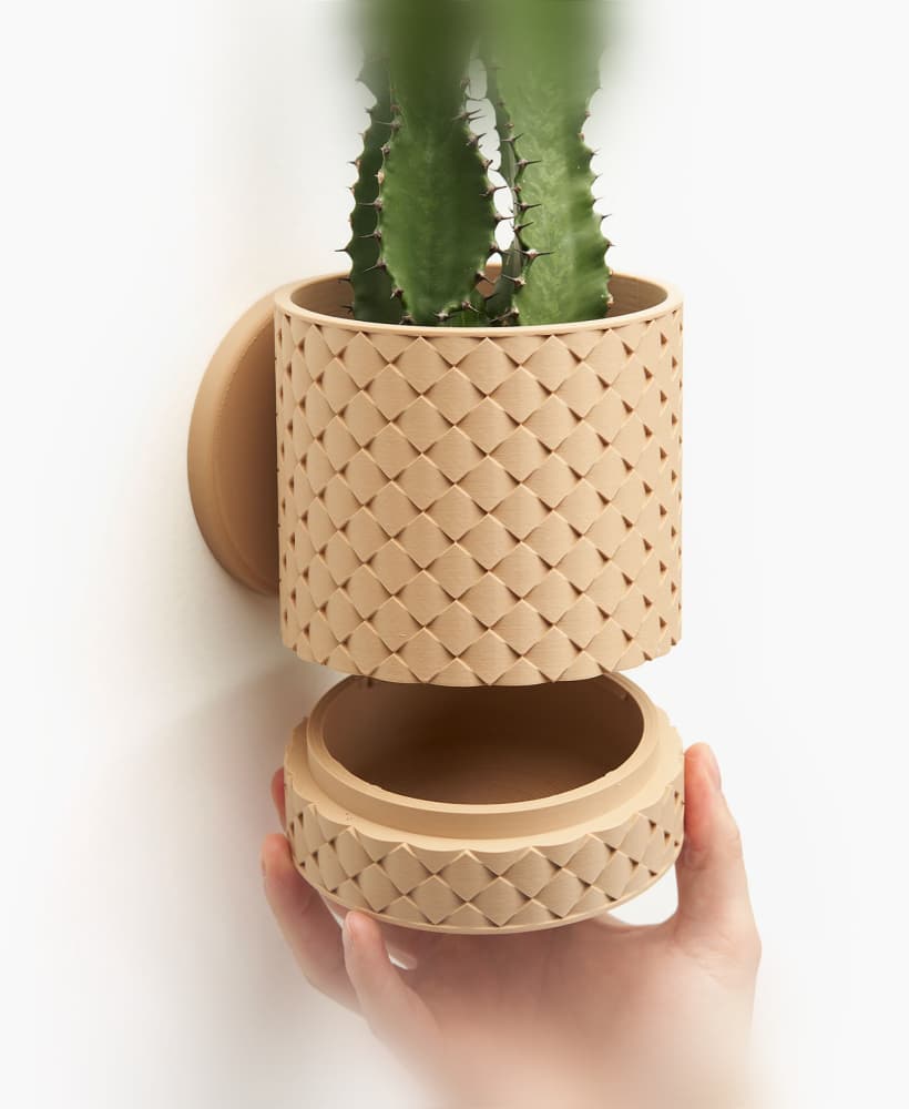 Quilted Planter 3d model