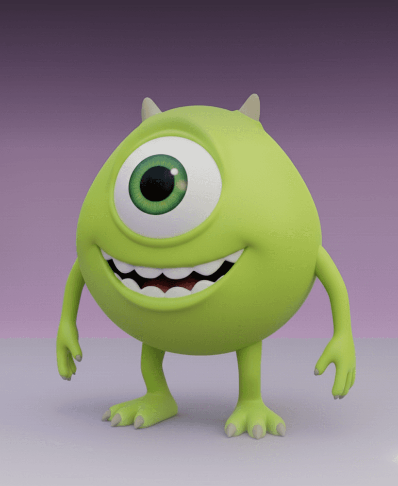 MIKE WAZOWSKI KAWAII CHIBI – MONSTERS, INC. 3D (STL FILE) 3d model