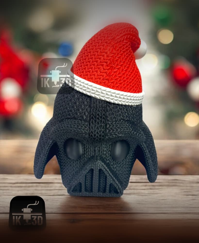Knitted Darth Vader Santa Hat 3d model