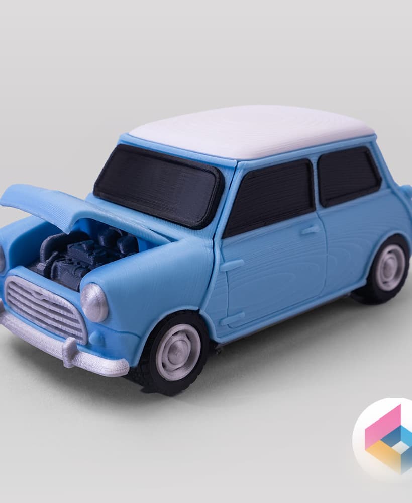 Foldable Morris Mini Cooper MK I 3d model