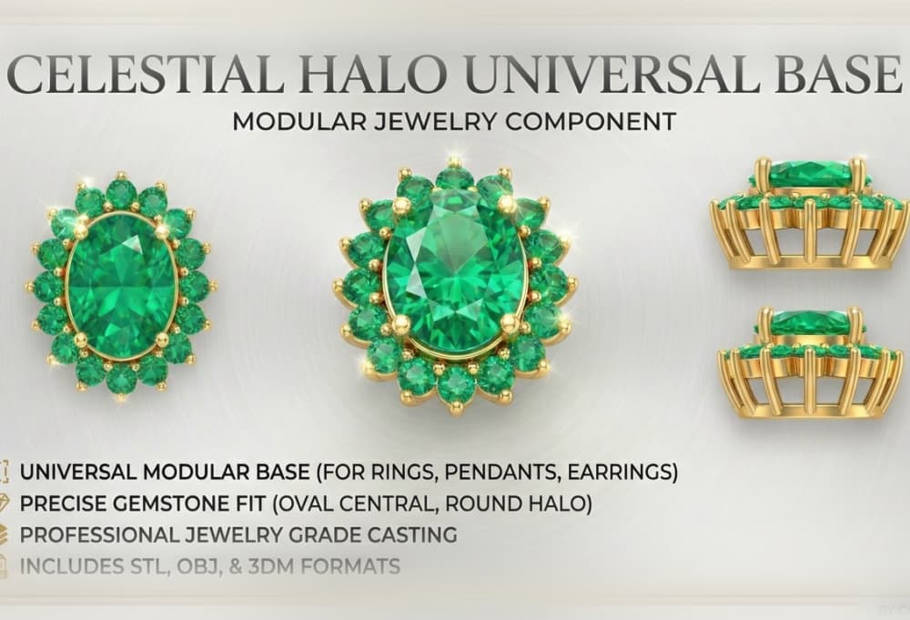 Celestial Halo Universal Base 3d model