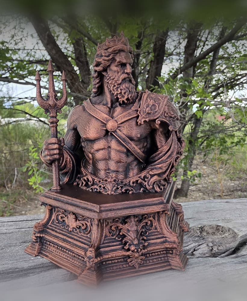 Poseidon Bust 3d model