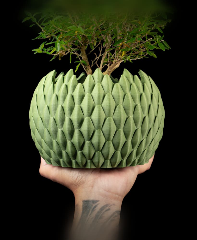Dragonscale Planter Pot 02 by MODERN MACHINE 3d model