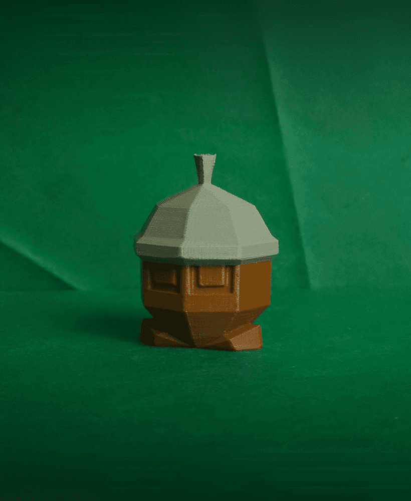 Seedot Low Poly Pokemon 3d model