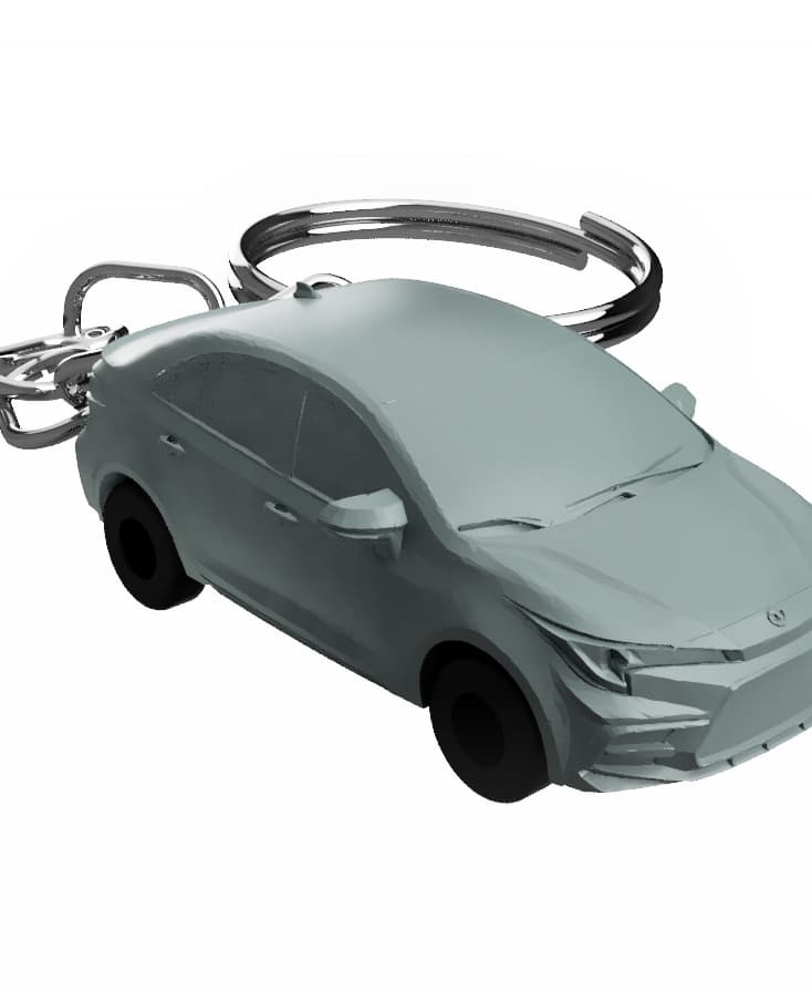 Toyota Corolla Sedan Keychain 3d model