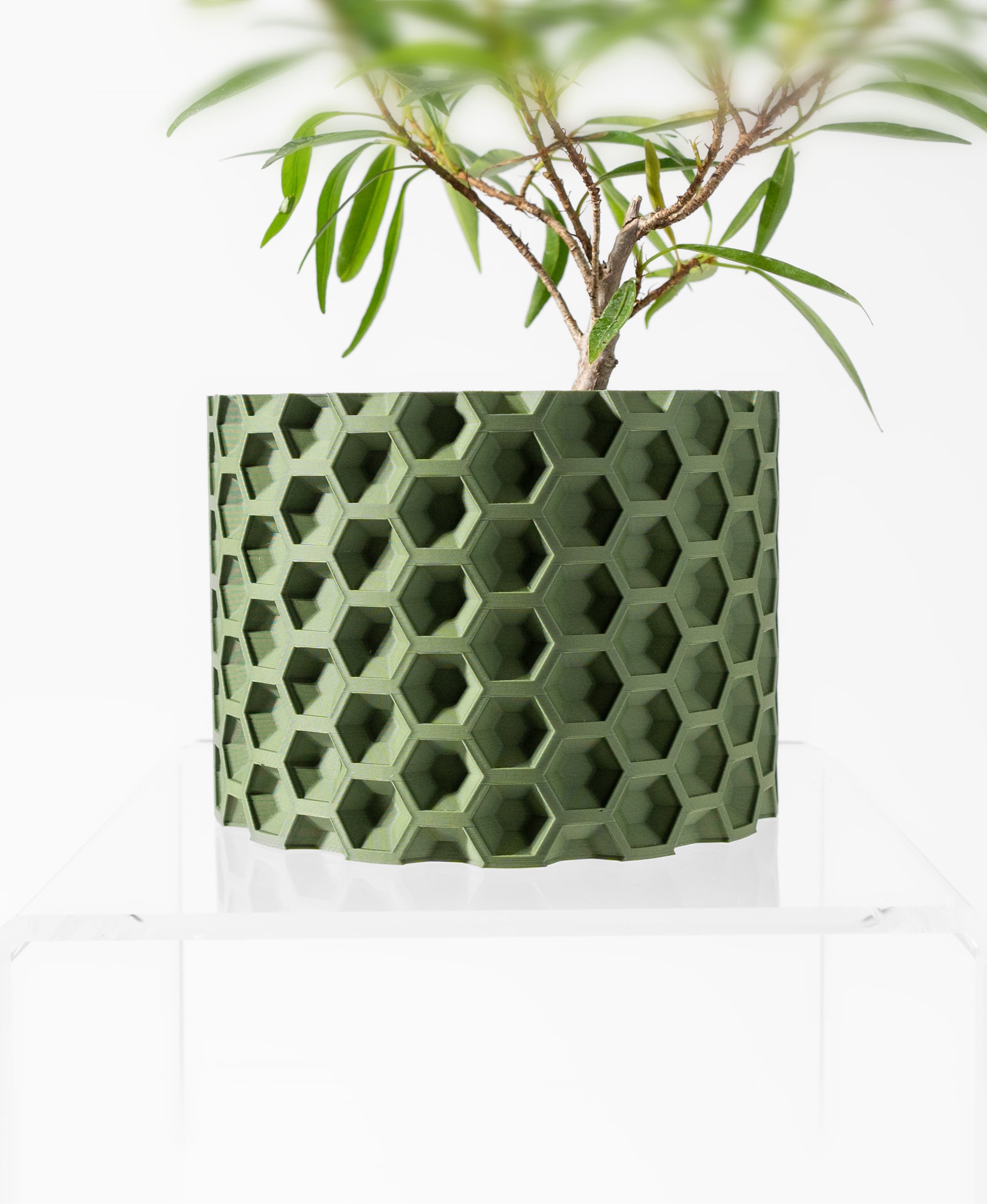The Armos Planter Pot with Drainage Tray & Stand: Modern and Unique Home Decor for Plants 3d model