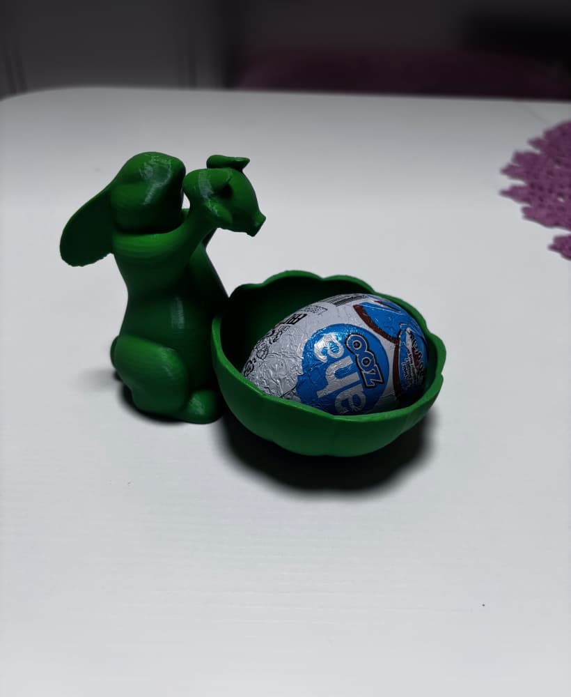 Easter bunny egg holder 3d model
