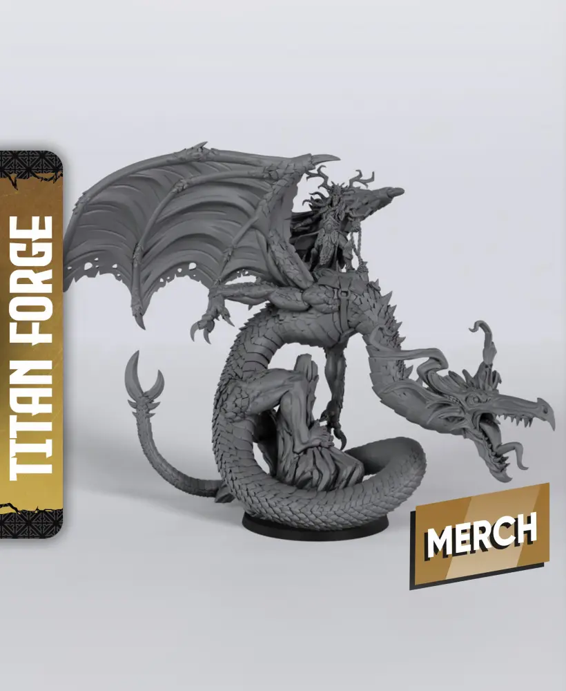 Forest Dragon - With Free Dragon - 5e DnD Inspired for RPG and Wargamers 3d model