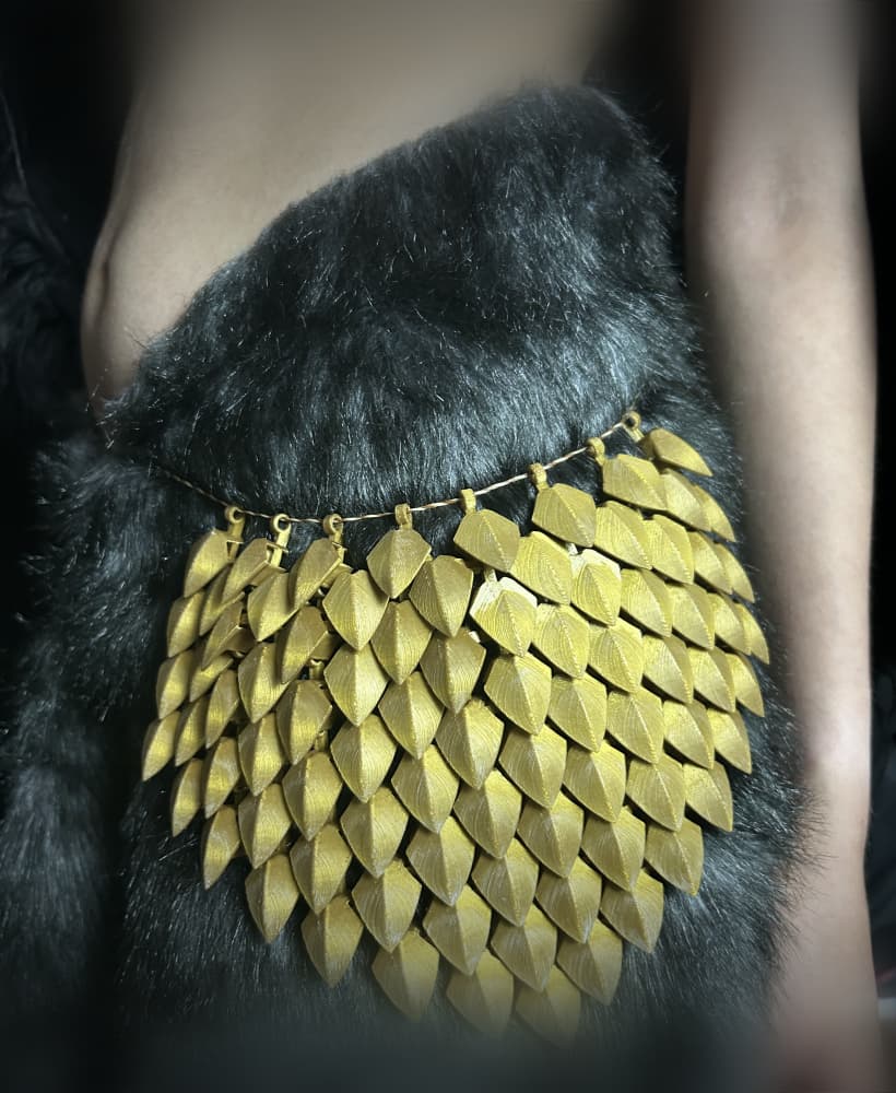 Articulated Scalemail Hip Armor 3d model