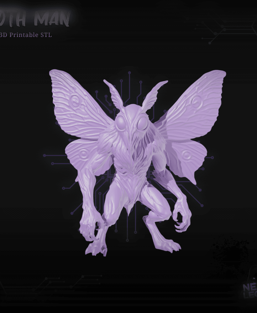 Moth Man - Dungeons and Dragons 3D Model 3d model