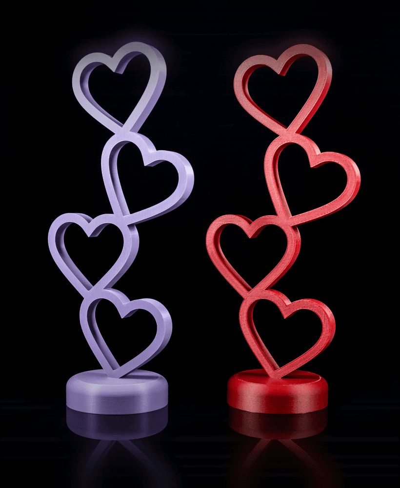 Heart Tower - Valentine's Day Decor 3d model