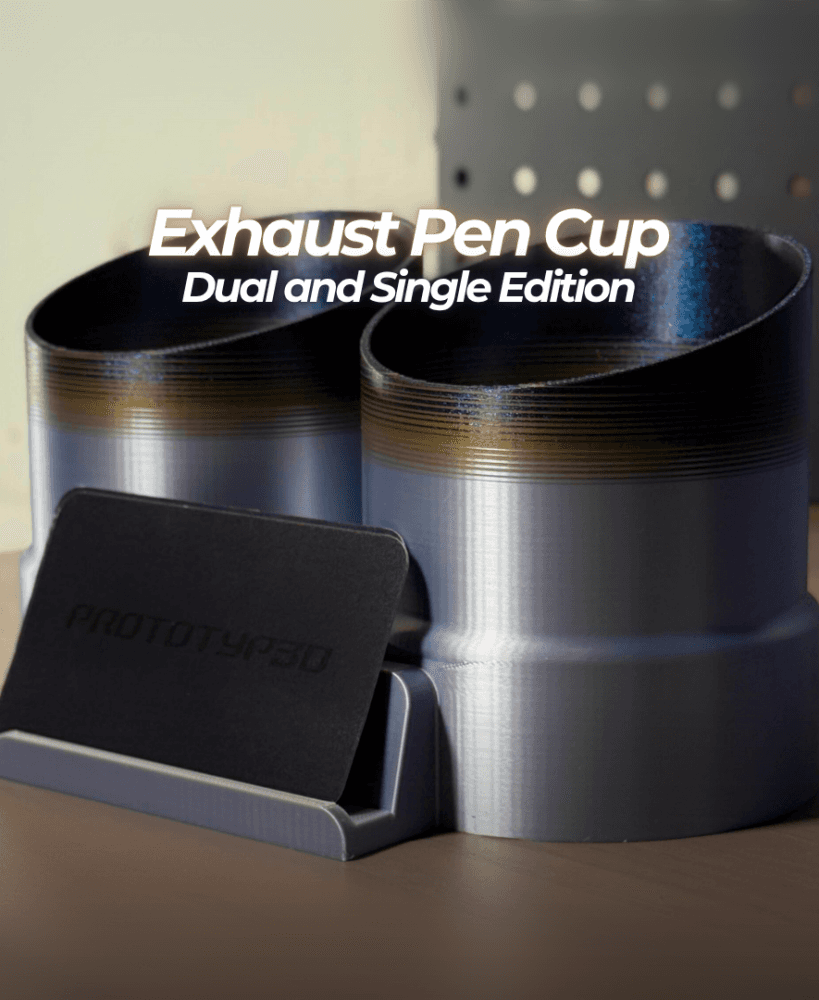 Exhaust Pen Cup Bundle - Dual and Single Exhaust Editions 3d model
