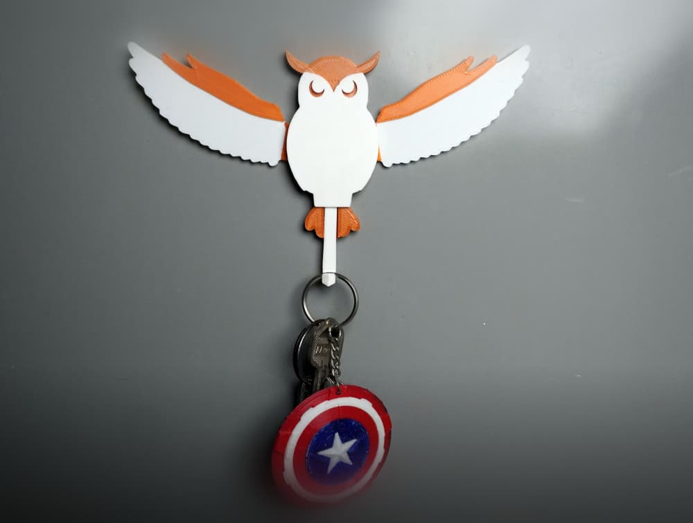 Owl Key Hanger | Functional Key Holder 3d model