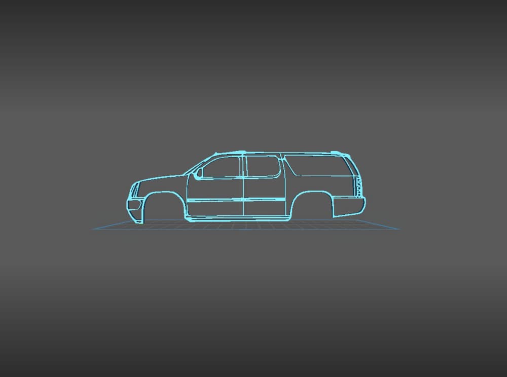 GMC - Yukon 2007 Wall Art 3d model