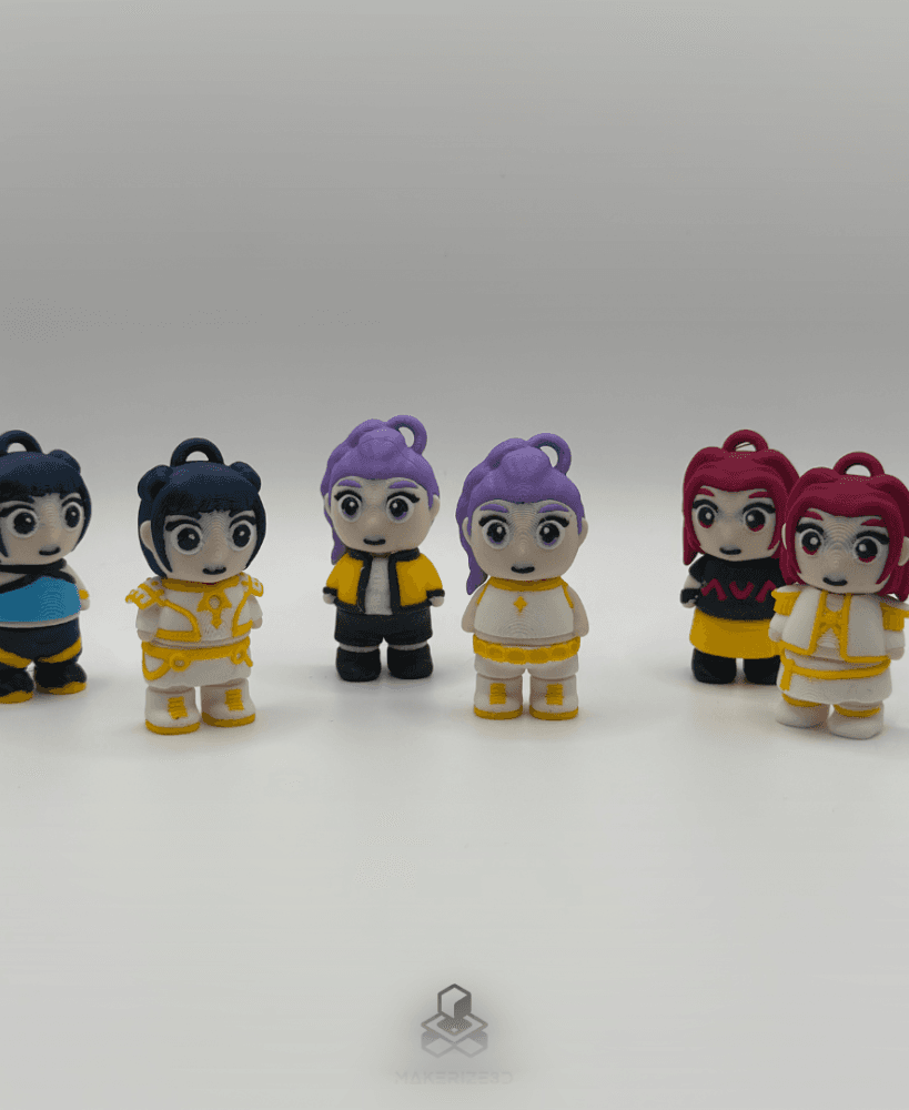 Kpop Demon Hunters Chibi Flexis 3d model