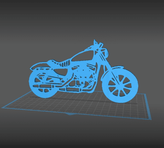Harley Davidson - Sportster Wall Art 3d model