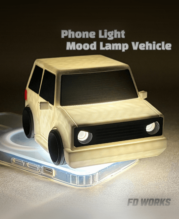 Phone Light Mood Lamp Series01: 80s Euro Hatch 3d model