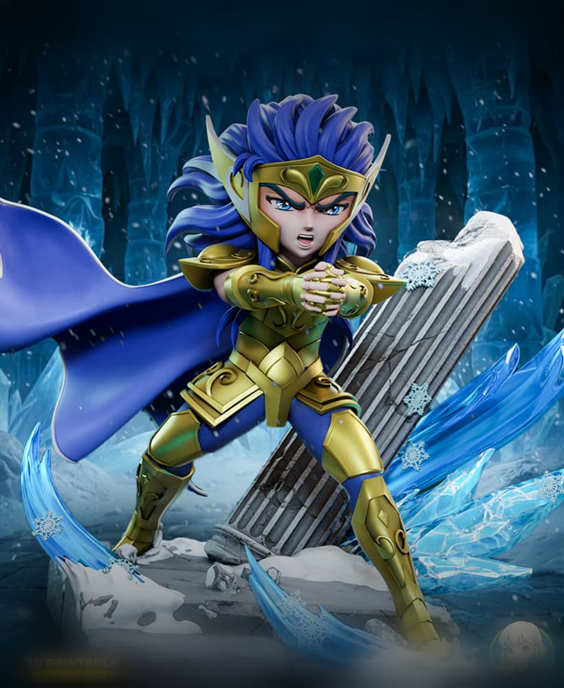 Saint Seiya Camus Chibi - Premium Collectible 3d model