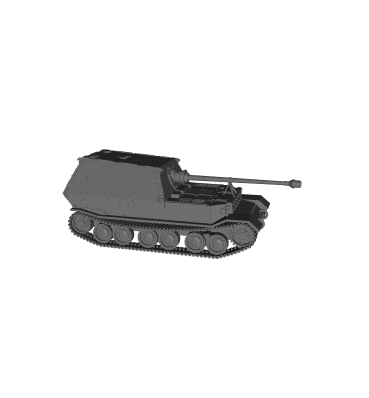 1/48 Scale German Panzerjager Tiger P 8_8cm 43-2 L-71 SdKfz 184.stl 3d model