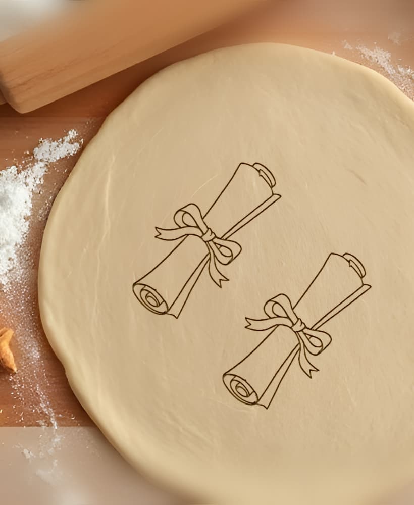Diploma Cookie Cutter, Biscuit Cutter 3d model