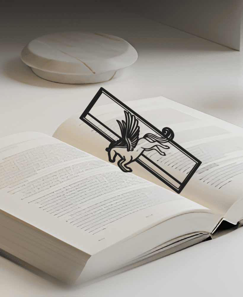 Pegasus Bookmark, Gift Idea 3d model