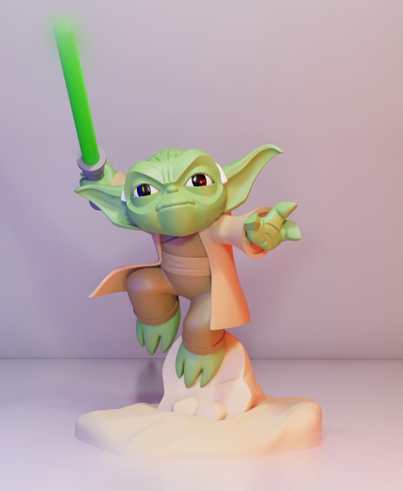 Yoda Multiparts (No AMS Option + 3MF Included) 3d model