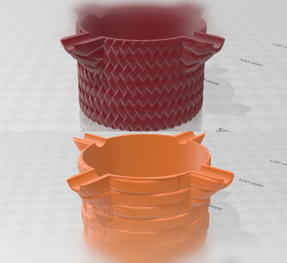 Ashtray with recycled 33cl or 50cl cans Mimbre y Leather 3d model