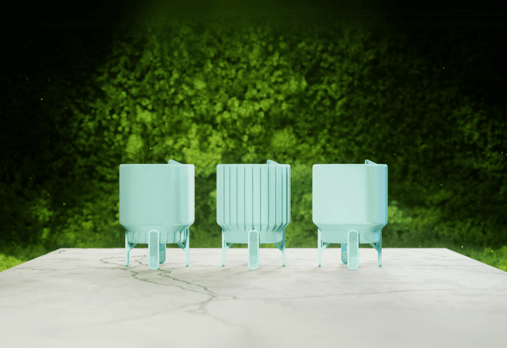 Plant Pot L: 3 Designs 3d model