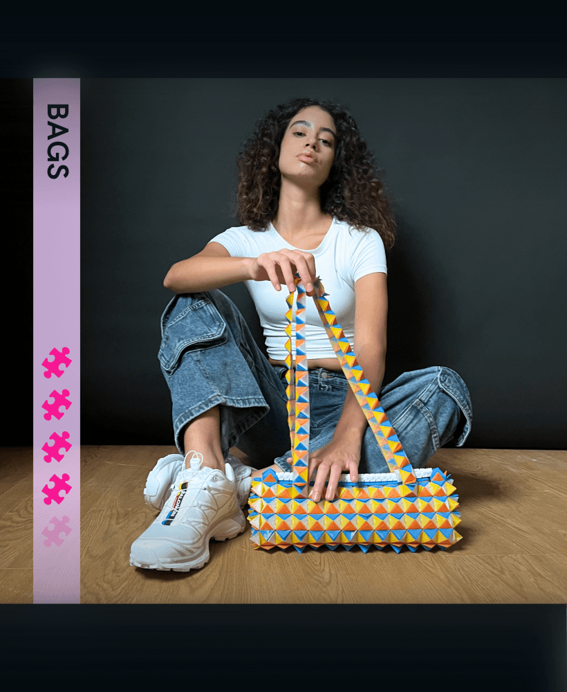 East-West Bag - Modular 3D Printed Fashion 3d model