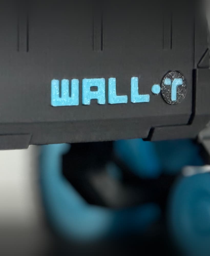 WALL-T Tron Font Letter for WALL-E by The Kit Kiln 3d model