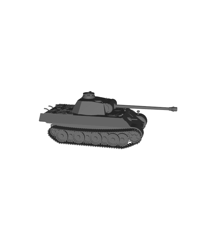 1/48 Scale German PzKpfw V Panther Ausf G.stl 3d model
