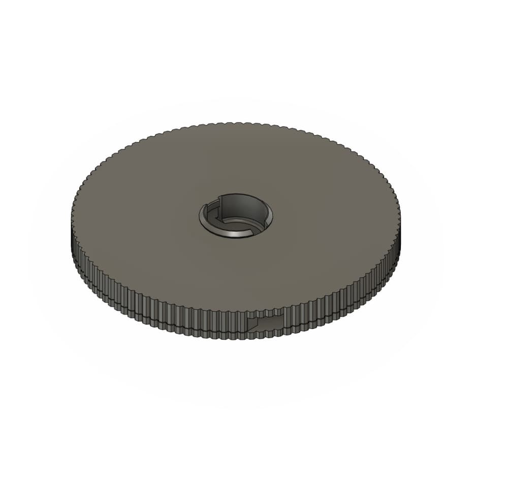 Low Profile USB Cable Spool Case - Fits 3ft by 4mm Cables 3d model