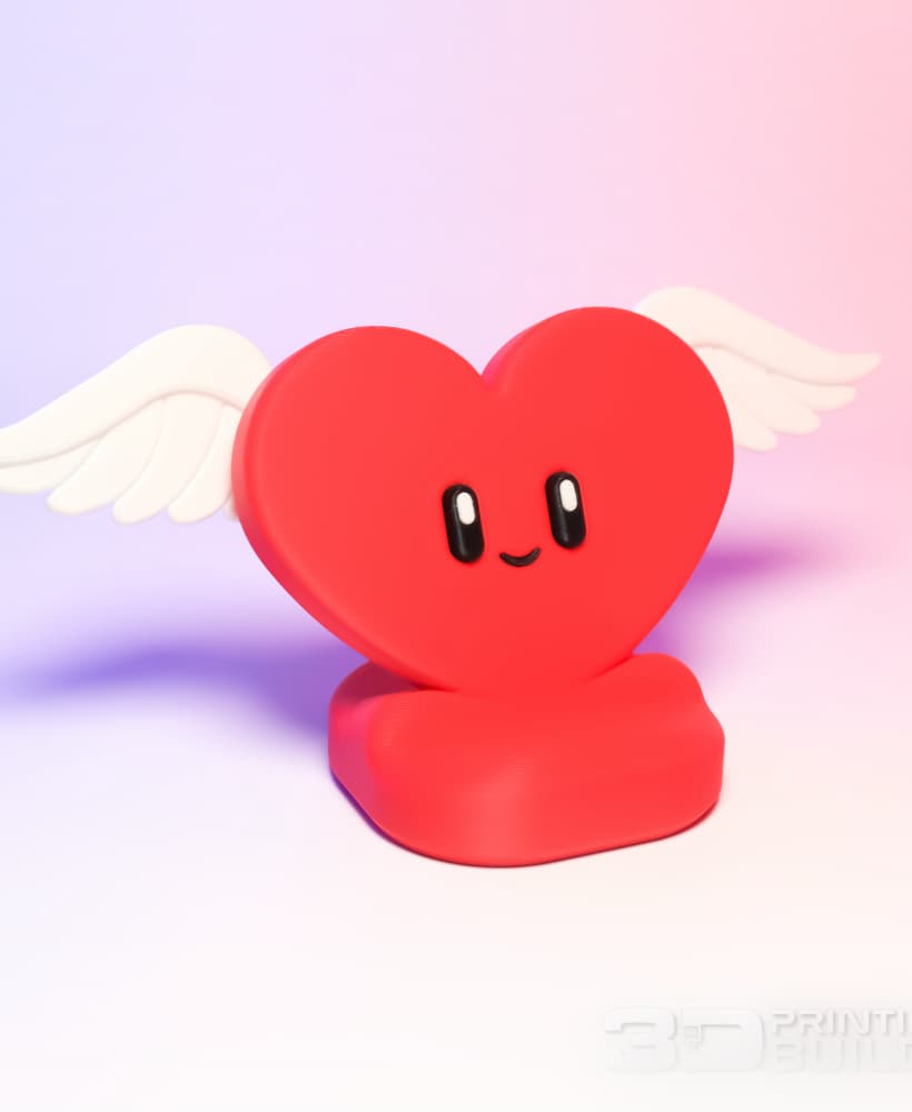 Heart Phone Stand - Valentines day - Cute Phone Stand 3d model