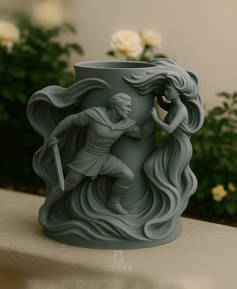 Vase Art β knight organizer pot with noble armor 3d model