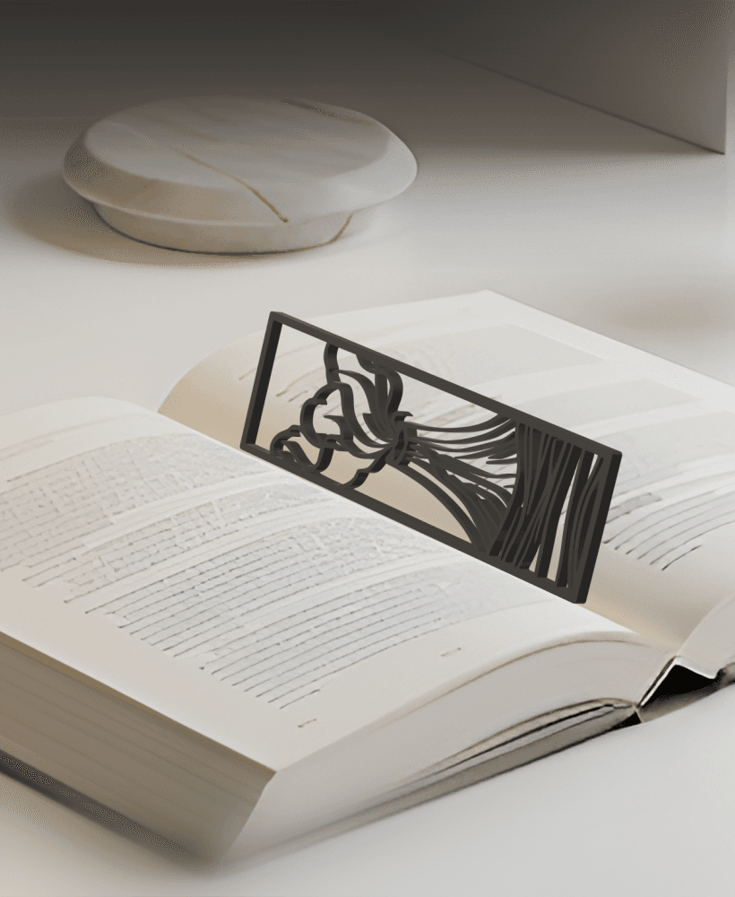 Volcano Bookmark, Gift Idea 3d model