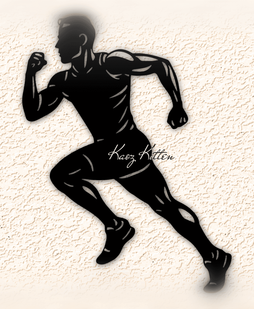 track runner wall art home decor 3d model